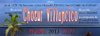 Choeur Villancico - programme 2013