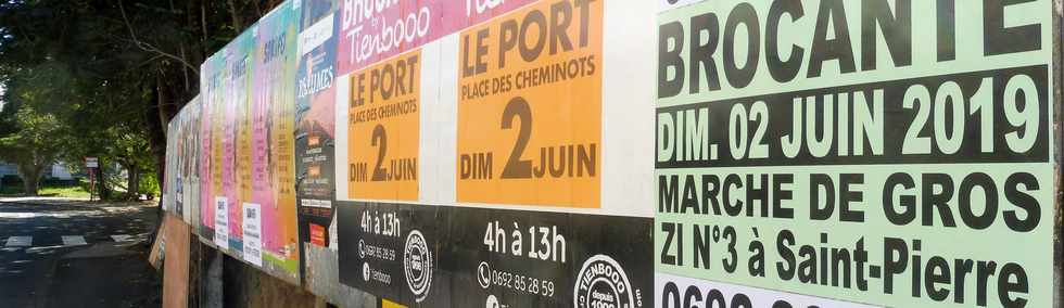 02 juin 2019 - St-Pierre -Affiches sur panneaux lectoraux  -