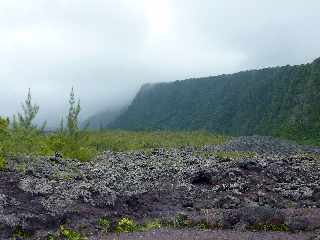 Grand Brl - Route des laves - Coule 2002 - Rempart nord