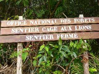 Sentier Cage au lions - Sentier ferm