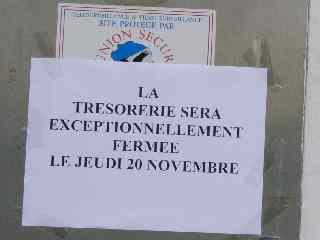 Trsorerie exceptionnellement ferme