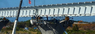 Chantier du pont de la Rivire St-Etienne