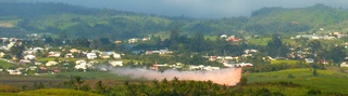 30 septembre 2014 - Intervention du Dash 8 sur les incendies du Piton de Bassin Martin