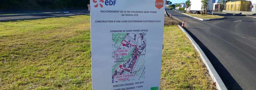 18 juin 2017 - St-Pierre - ZI 4 - EDF-RTE - Raccordement poste La Valle - Turbine Albioma