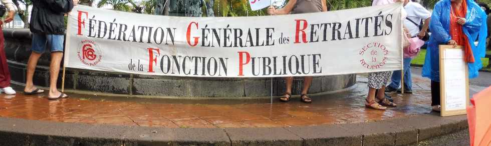 14 juin 2018 - St-Pierre - Rassemblement des retraits pour protester contre la politique gouvernementale