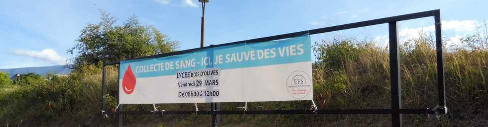 24 mars 2019 - St-Pierre - Bois d'Olives - Collecte de sang