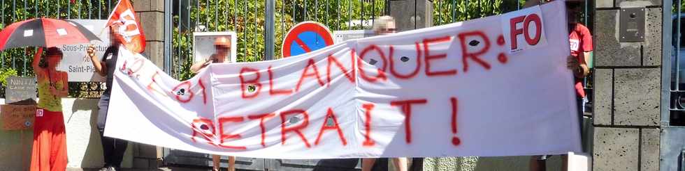 4 avril 2019 - St-Pierre Runion - Manifestation des enseignants contre la loi Blanquer
